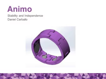 Animo  Stability and Independence  Daniel Carballo  Background Physiology  Muscle  REST  TREMOR