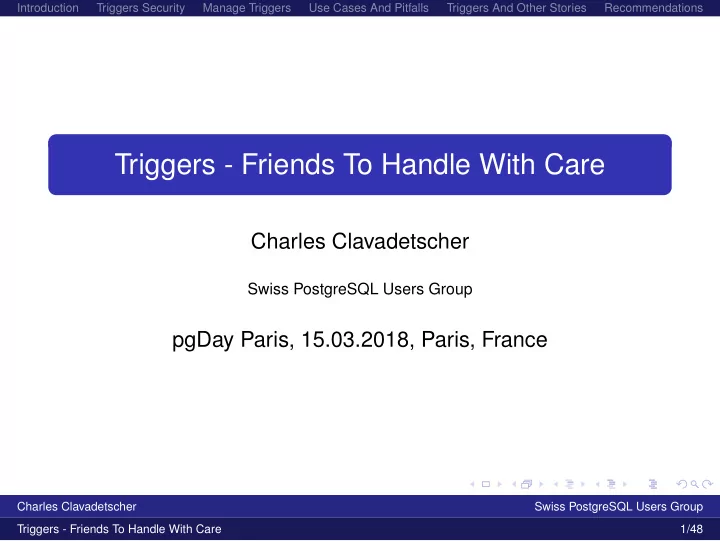 triggers friends to handle with care