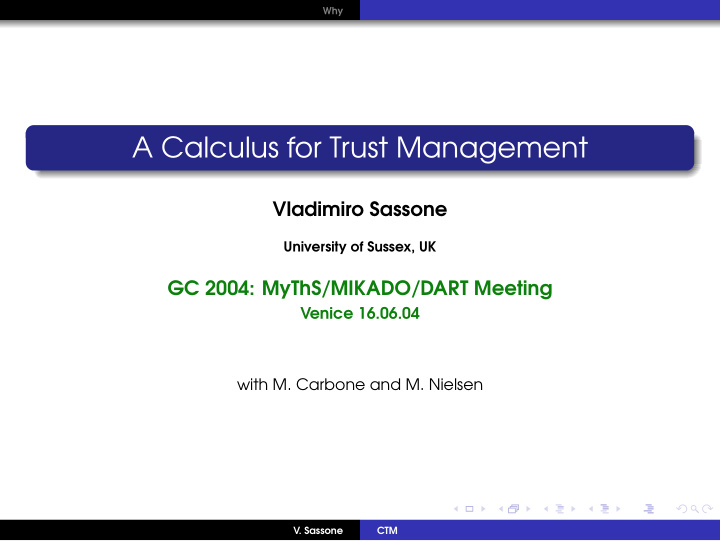 a calculus for trust management