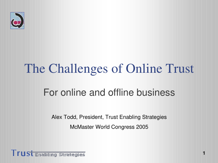 the challenges of online trust