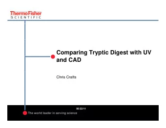 Genomic Health Evaluation of  Genomic Health Evaluation of  Corona Charged Aerosol Detection