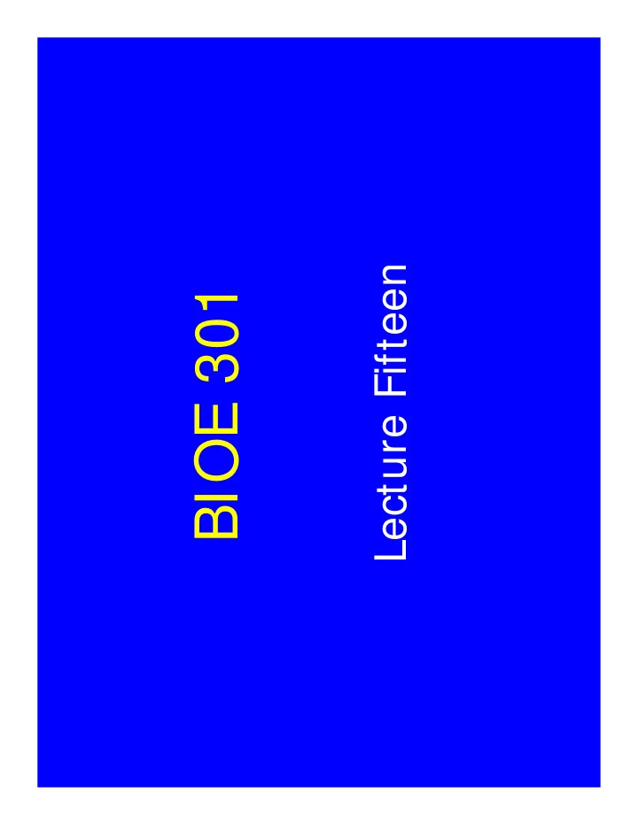 bioe 301 bioengineering and ovarian cancer statistics on