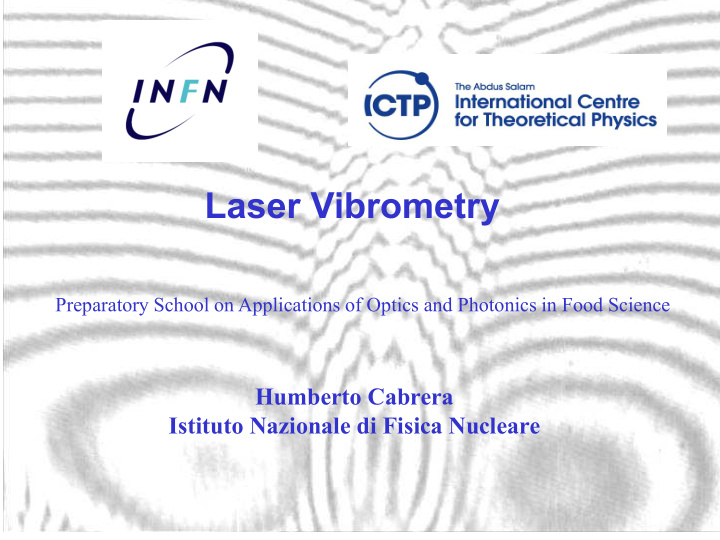 laser vibrometry