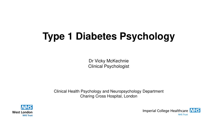 type 1 diabetes psychology