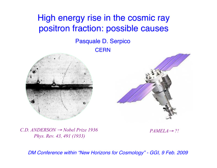 high energy energy rise in the rise in the cosmic ray