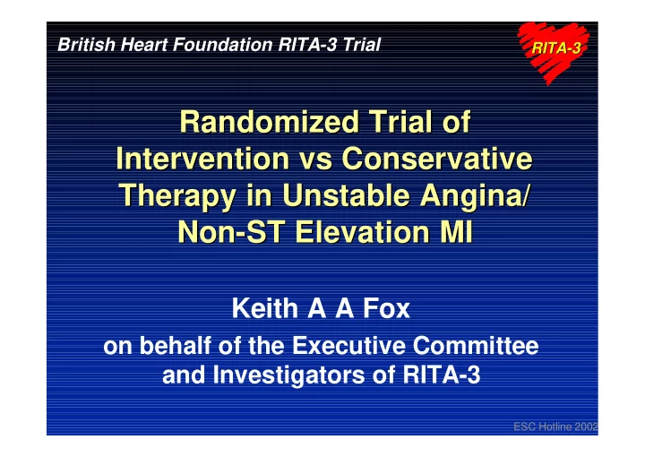 randomized trial of randomized trial of intervention vs