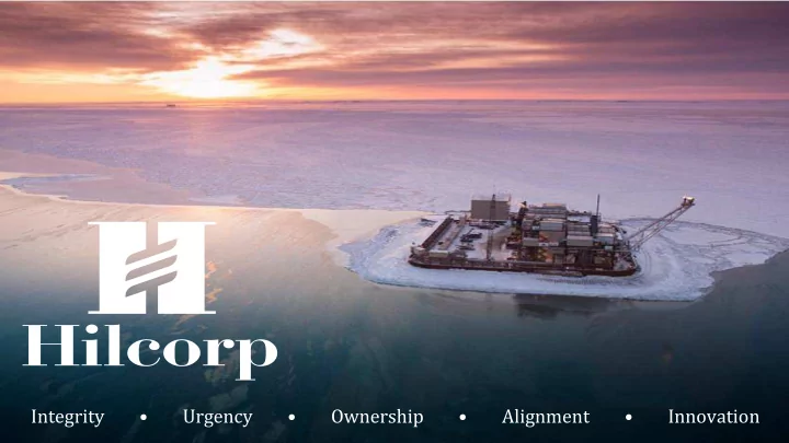 integrity urgency ownership alignment innovation