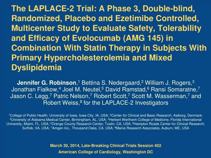 the laplace 2 trial a phase 3 double blind