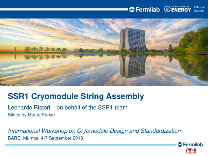 ssr1 cryomodule string assembly