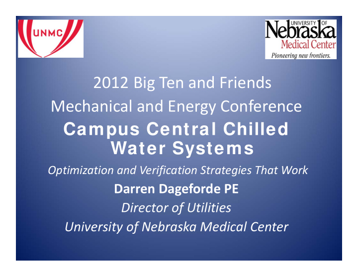 2012 big ten and friends mechanical and energy conference