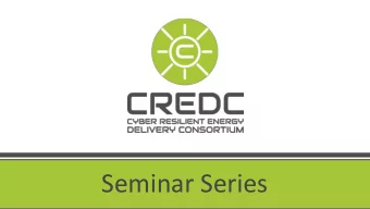 Seminar Series  Oil and Gas Pipeline Transmission  Infrastructure Cybersecurity and  Resiliency  Al