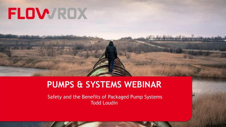 pumps systems webinar