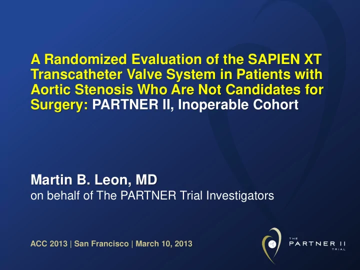 transcatheter valve system in patients with