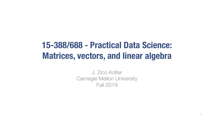 15 388 688 practical data science matrices vectors and