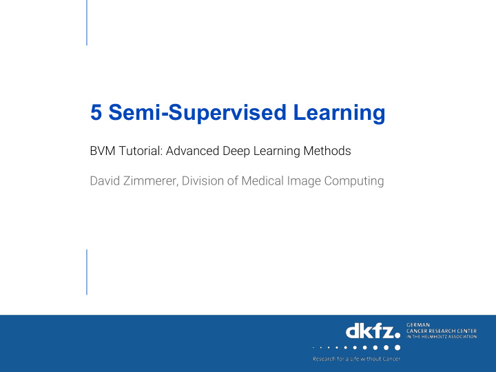 5 semi supervised learning