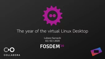 Lubosz Sarnecki  &lt;lubosz.sarnecki@collabora.com&gt;  https://twitter.com/spulaniraba  Very brief