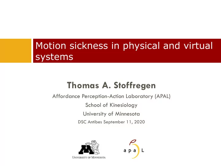 thomas a stoffregen