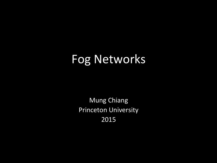 fog networks