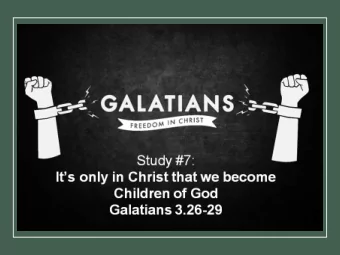 The most unimaginable  statement  So in Christ Jesus you are all children of God through faith.