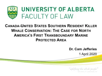 In Brief  SRKW  conservation status &amp; critical habitat  Art. 65 of the United Nations