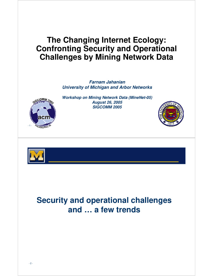 the changing internet ecology confronting security and