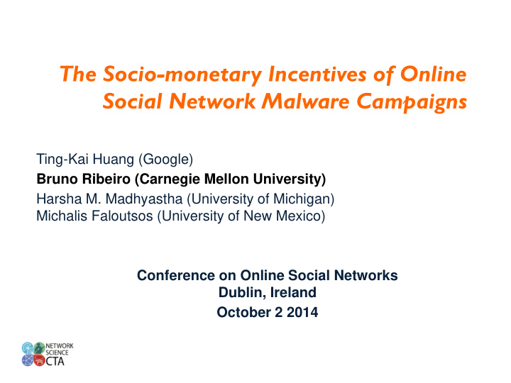 the socio monetary incentives of online social network