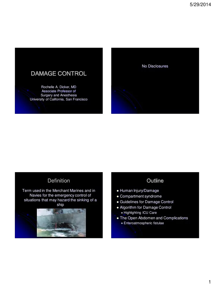 damage control