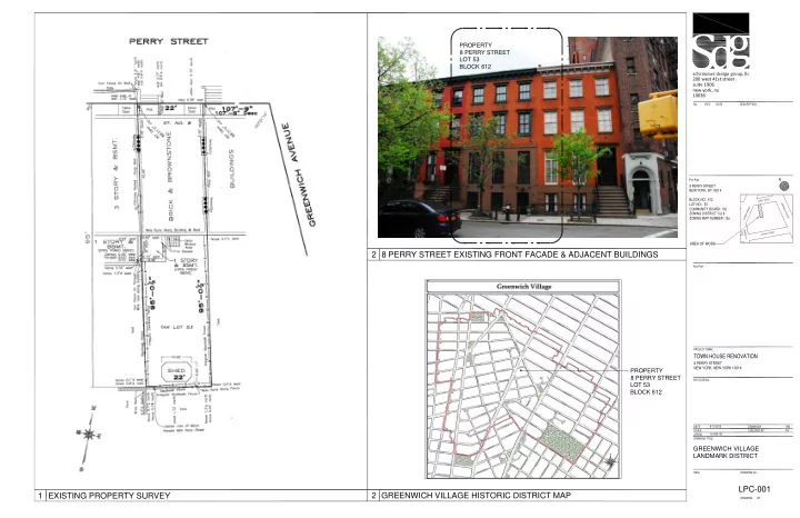 2 8 perry street existing front facade amp adjacent