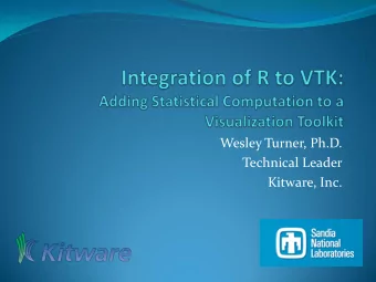 Technical Leader  Kitware, Inc.  Authors  Jeff Baumes (1)  1.  Kitware Inc., Clifton Park, NY,