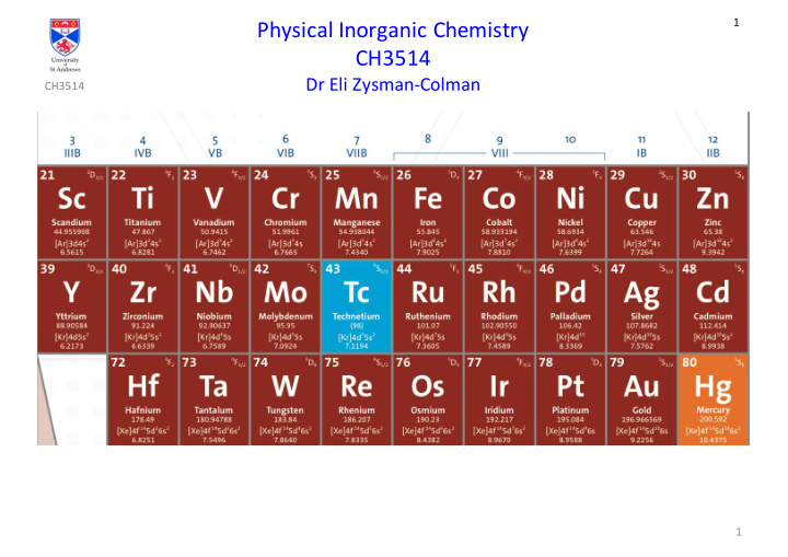 physical inorganic chemistry ch3514