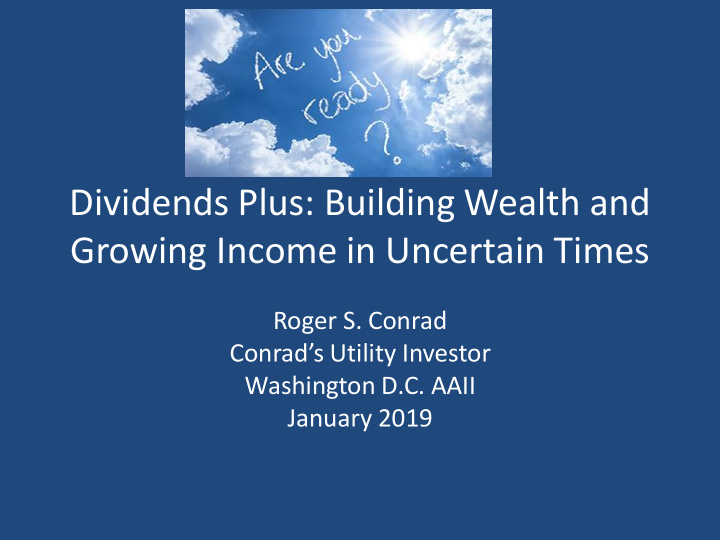 dividends plus building wealth and