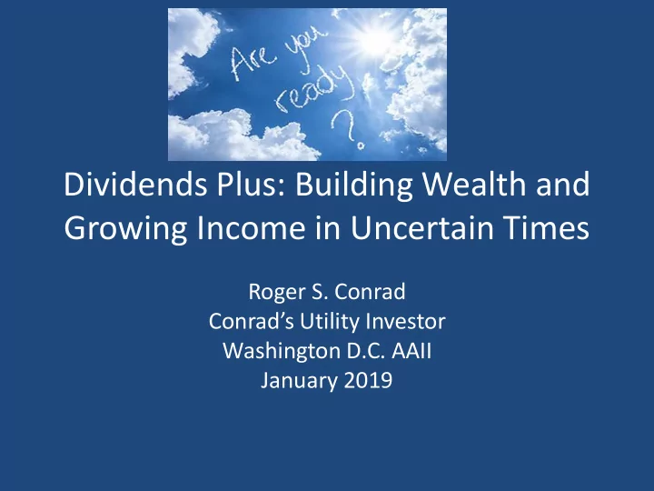 dividends plus building wealth and