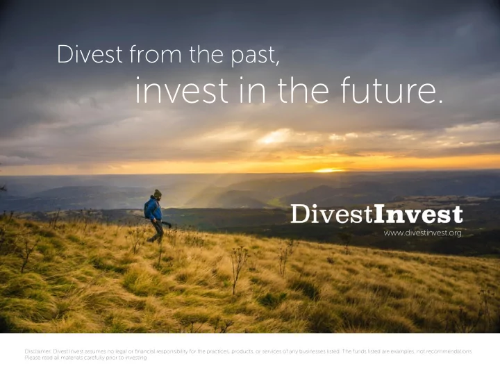 invest in the future