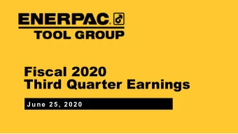 Fiscal 2020  Third Quarter Earnings  J une  2 5 , 2 0 2 0  1  Forward-Looking Statements