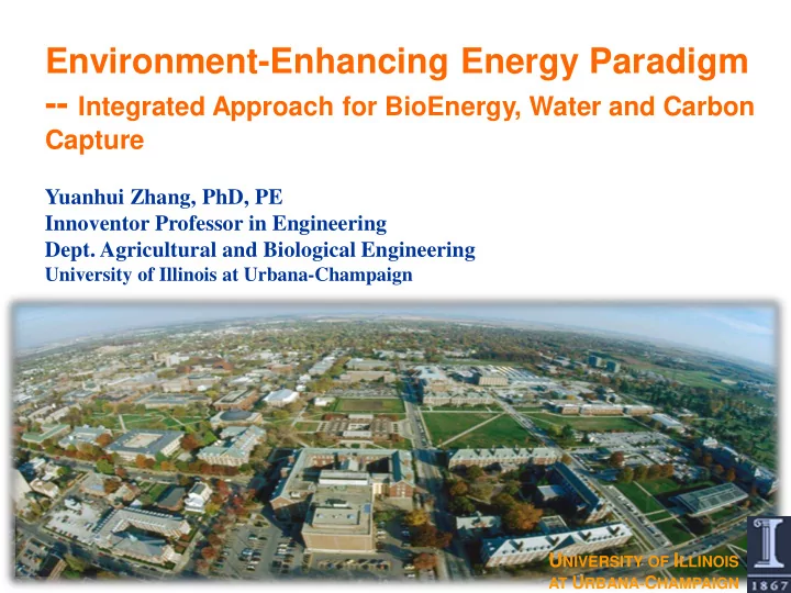 environment enhancing energy paradigm