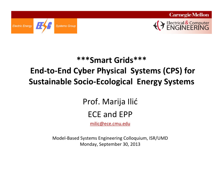 smart grids end to end cyber physical systems cps for