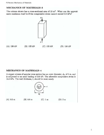FE Review-Mechanics of Materials  1  FE Review-Mechanics of Materials  2  FE Review-Mechanics of