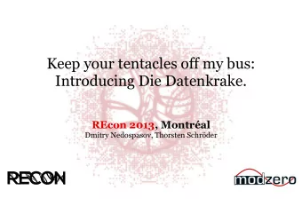 About us  Dmitry Nedospasov  PhD Student TU Berlin  Thorsten Schrder