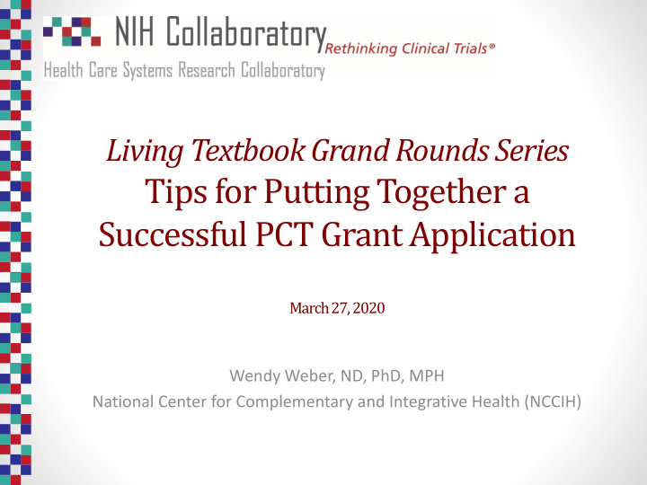 successful pct grant application