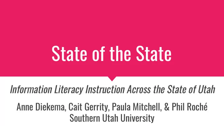 state of the state