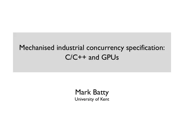 mark batty
