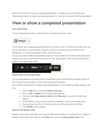 presentation collaborator with edit access to the presentation will be able to view and edit these