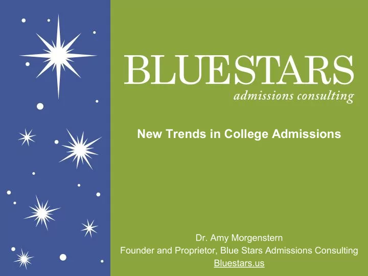 new trends in college admissions