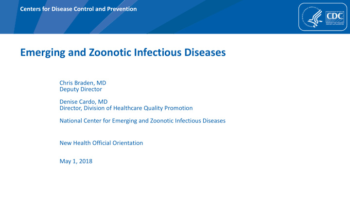 emerging and zoonotic infectious diseases