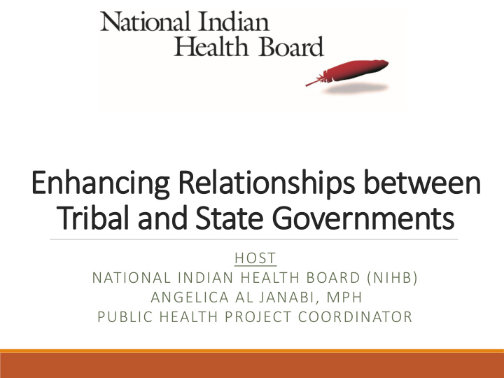 tribal and state governments