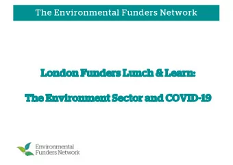 Lo  Londo  don Funde  ders  rs Lu  Lunch &amp;  &amp; Le  Learn  rn:  Th  The En  Environment