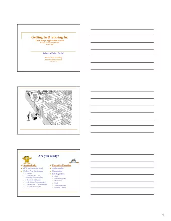 1  Know Your Options n Community College n CSU (CA State U.) n UC (University of CA) n Private