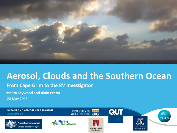 aerosol clouds and the southern ocean