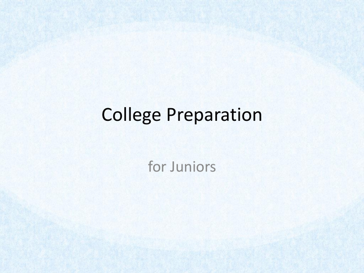 college preparation