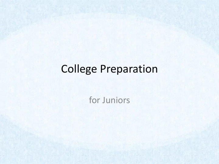 college preparation